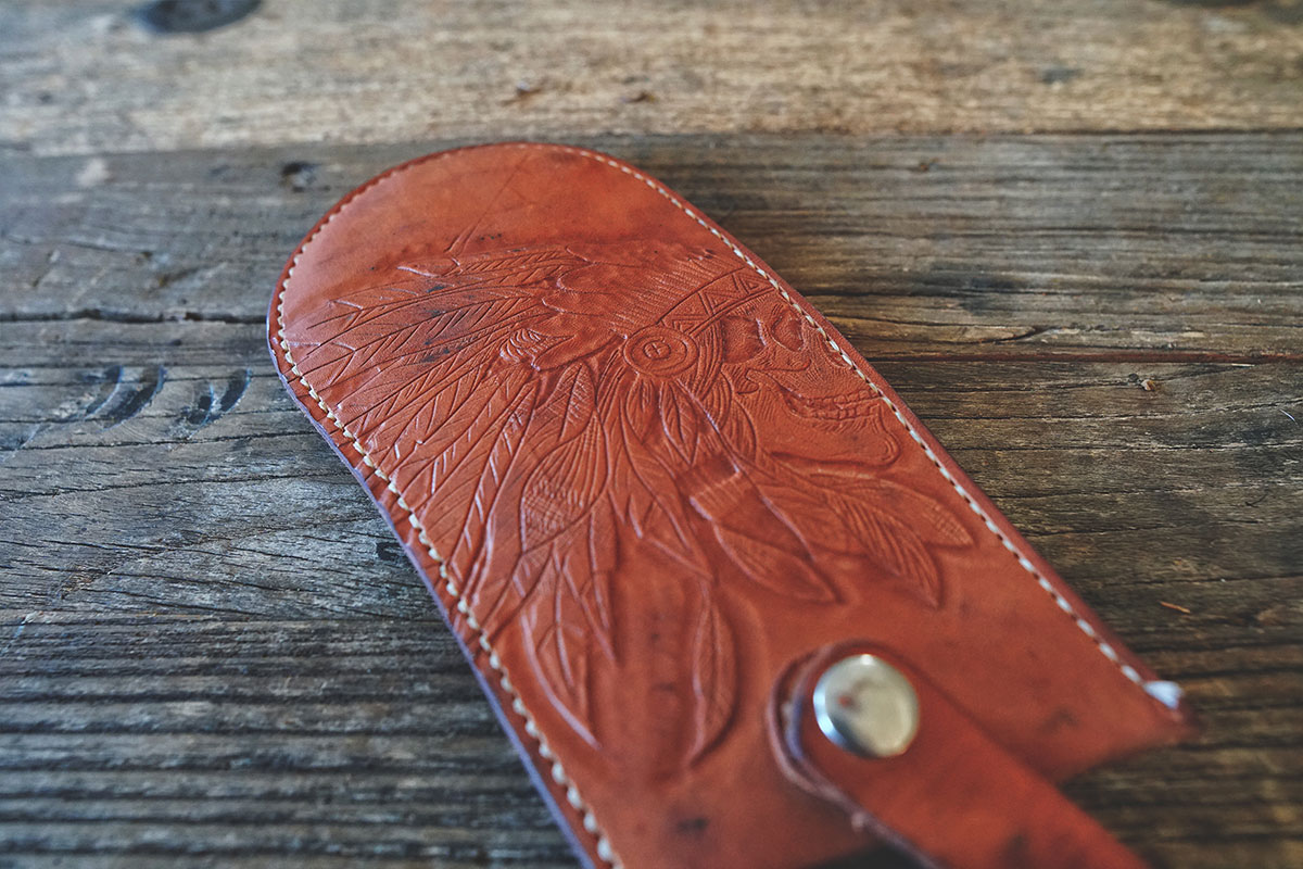 Leather Axe Sheaths Hand Carved – Born Free Leather